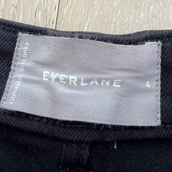 Everlane NWOT High Waist Black Women's Denim Shorts - Picture 3 of 4